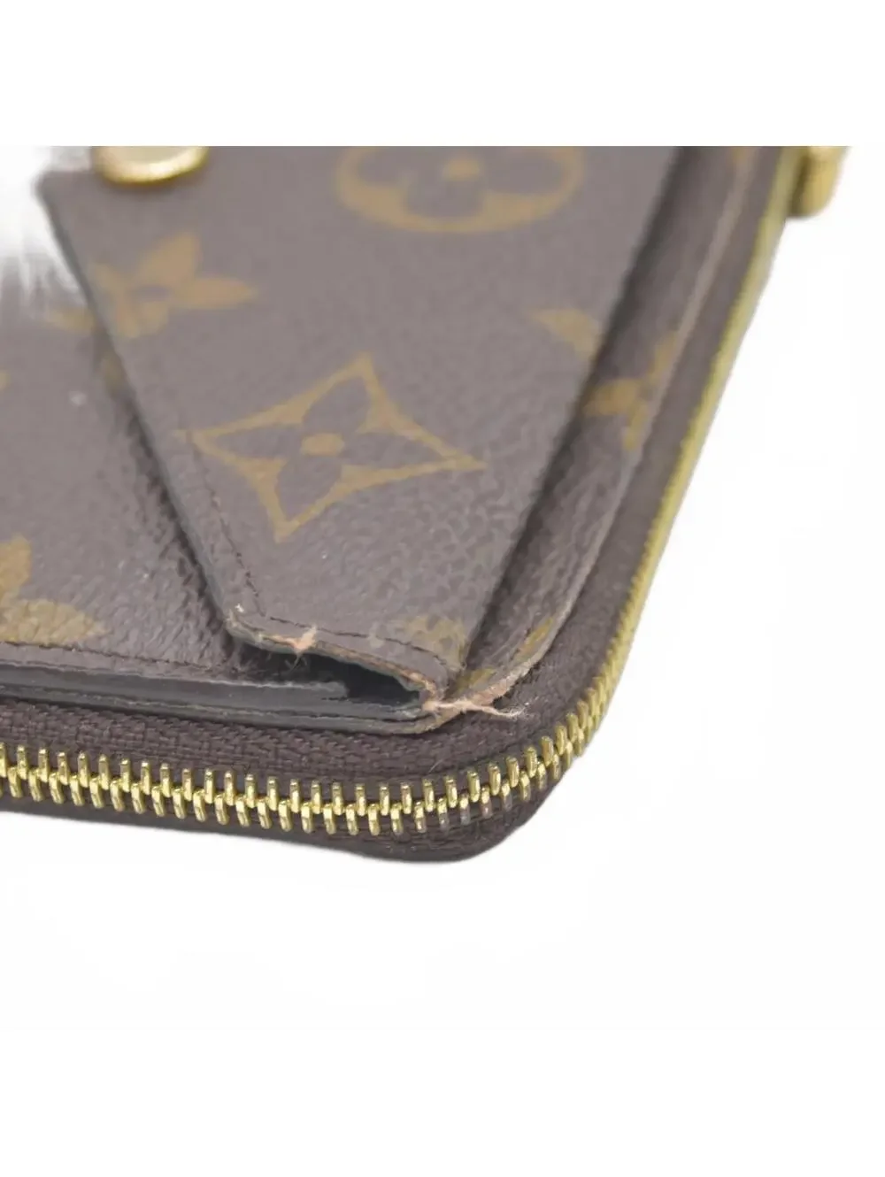 $675 Louis Vuitton  Monogram Recto Verso Card Holder RFID